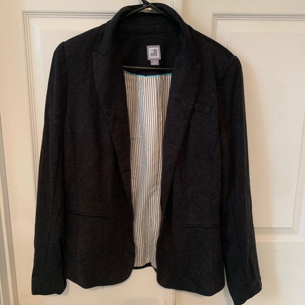 Charcoal Fitted Blazer (large)